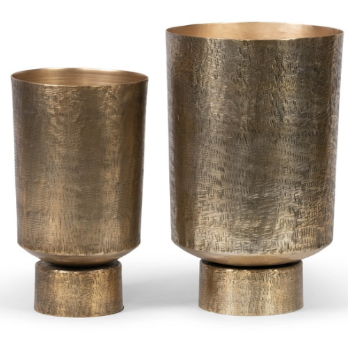 Vase rond entrecroisé